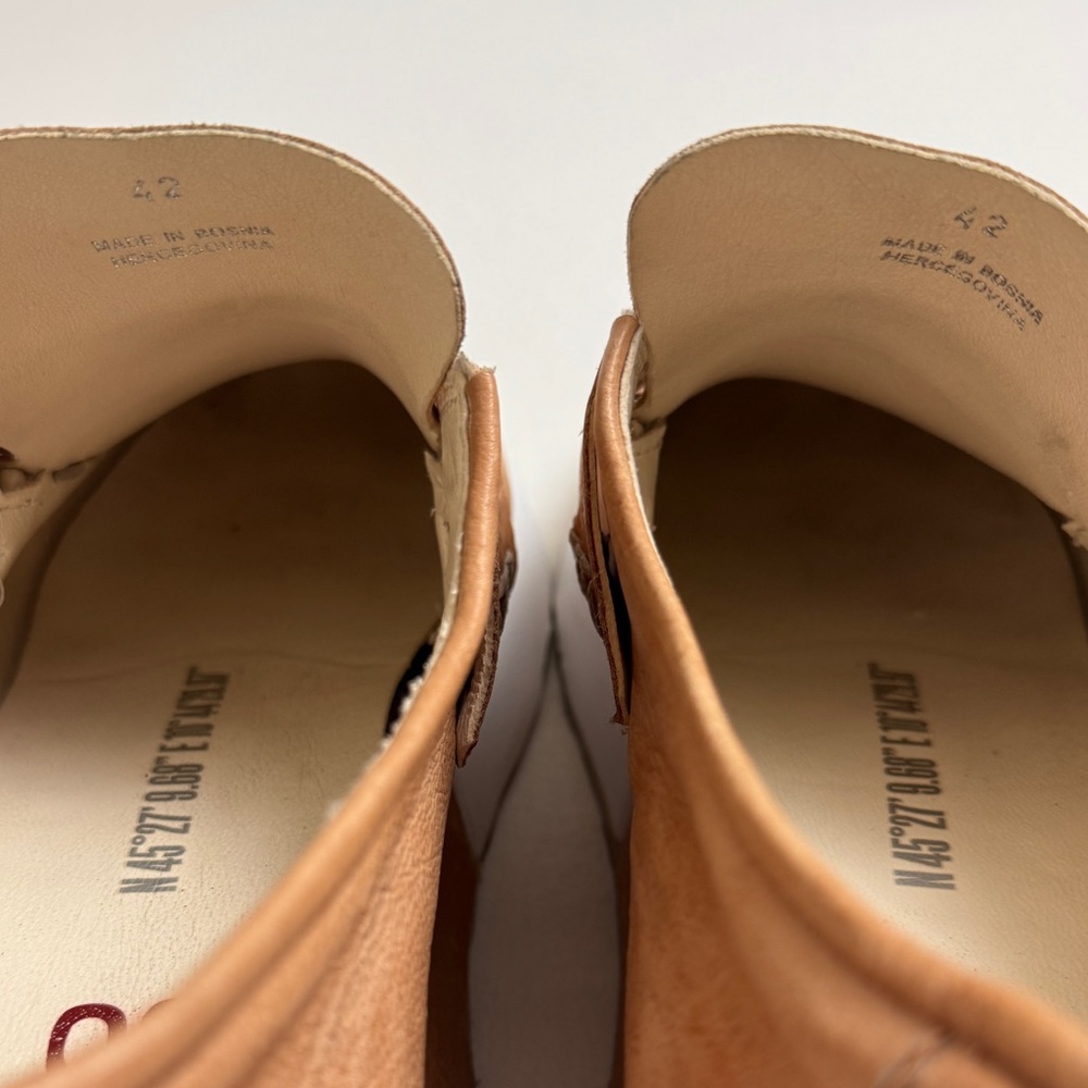 A.S. 98 Elian Platform Leather Loafer In Light Brown Cream Size 42 - US Size 11 - Picture 6 of 15